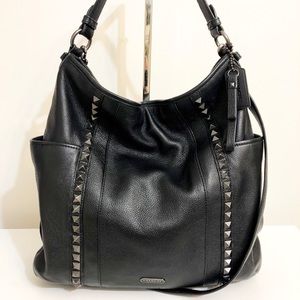 Coach Park Leather Stud Hobo F32898